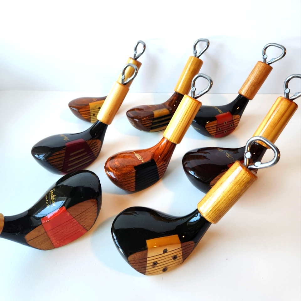 Golf Bottle Openers Made With Real Vintage Wooden Golf Clubs